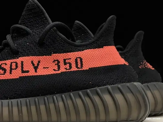 hype BY9612 Boost Yeezy 350 Adidas V2 Black Core Red 0325